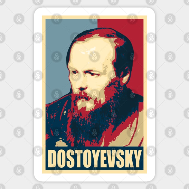 Fyodor Dostoyevsjy Sticker by Nerd_art